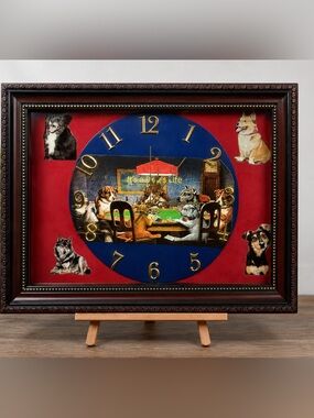 It’s a Dog’s Life Handcrafted Wall Clock